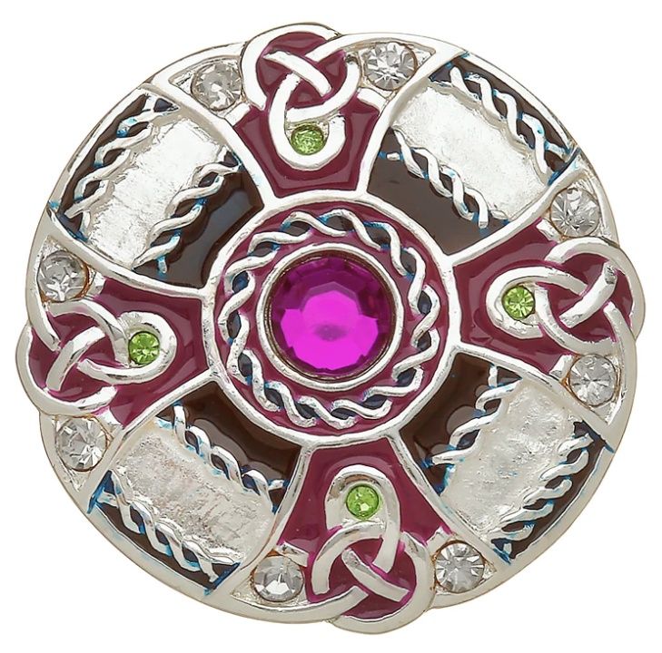 Irish Dancing Brooch - Purple