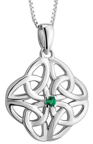 Acara-Sterling Silver Dara Knot Pendant