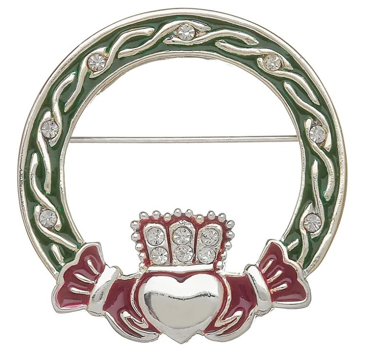 Irish Dancing Brooch - Claddagh