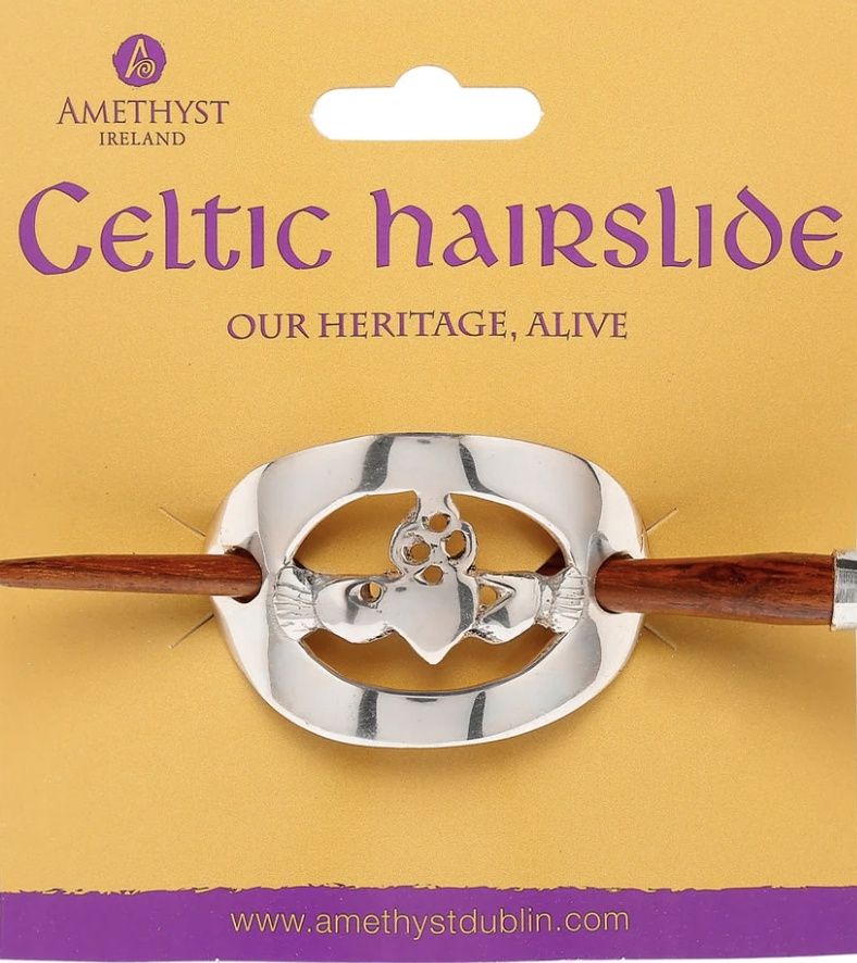 Large Hairslide - Claddagh