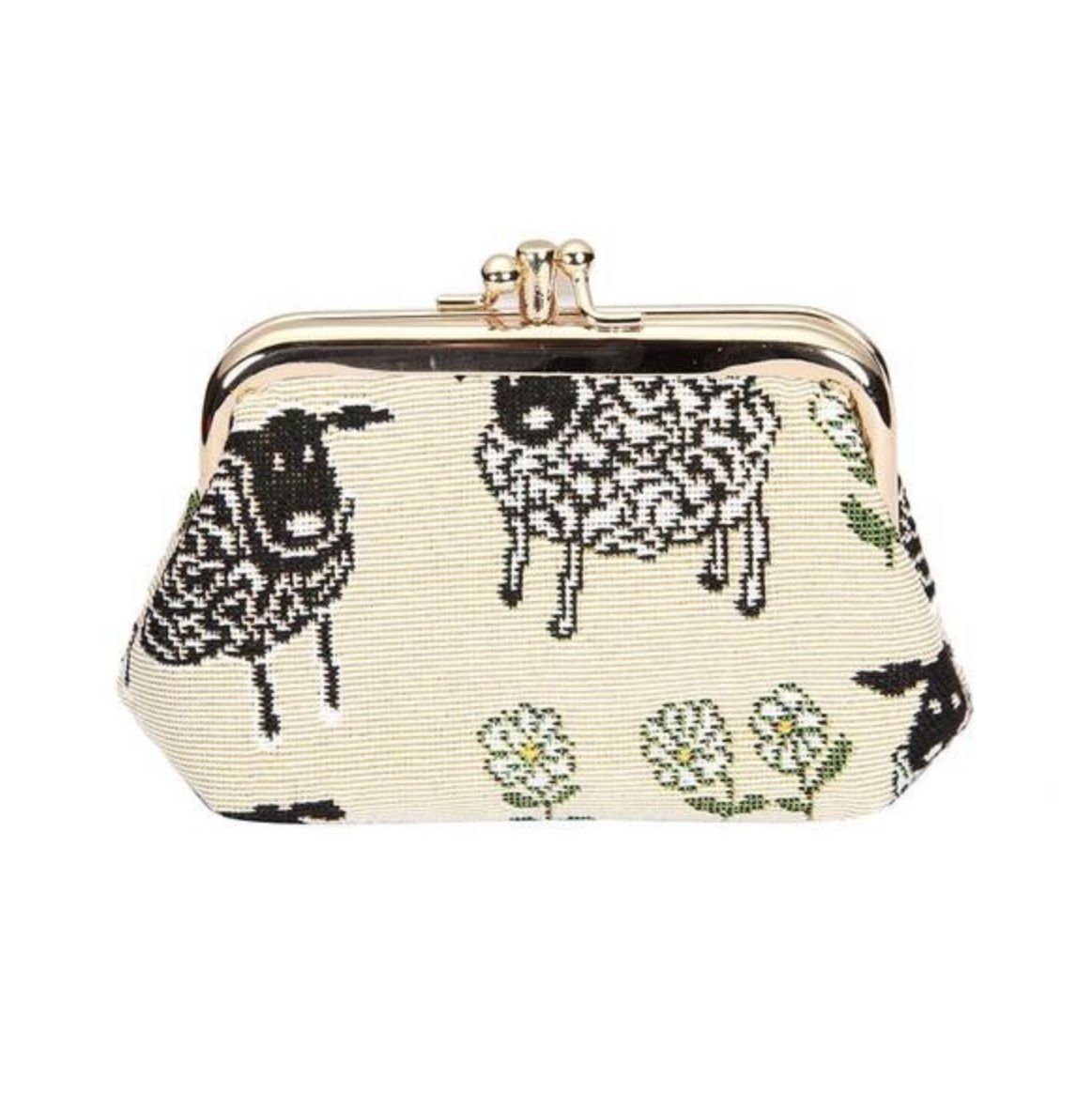 Sheep &amp; Daisy Frame Purse