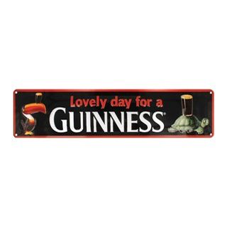 Lovely Day for a Guinness-Metal Sign