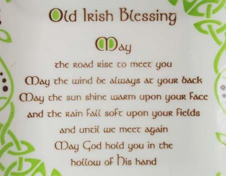 Old Irish Blessing 12cm Square Dish
