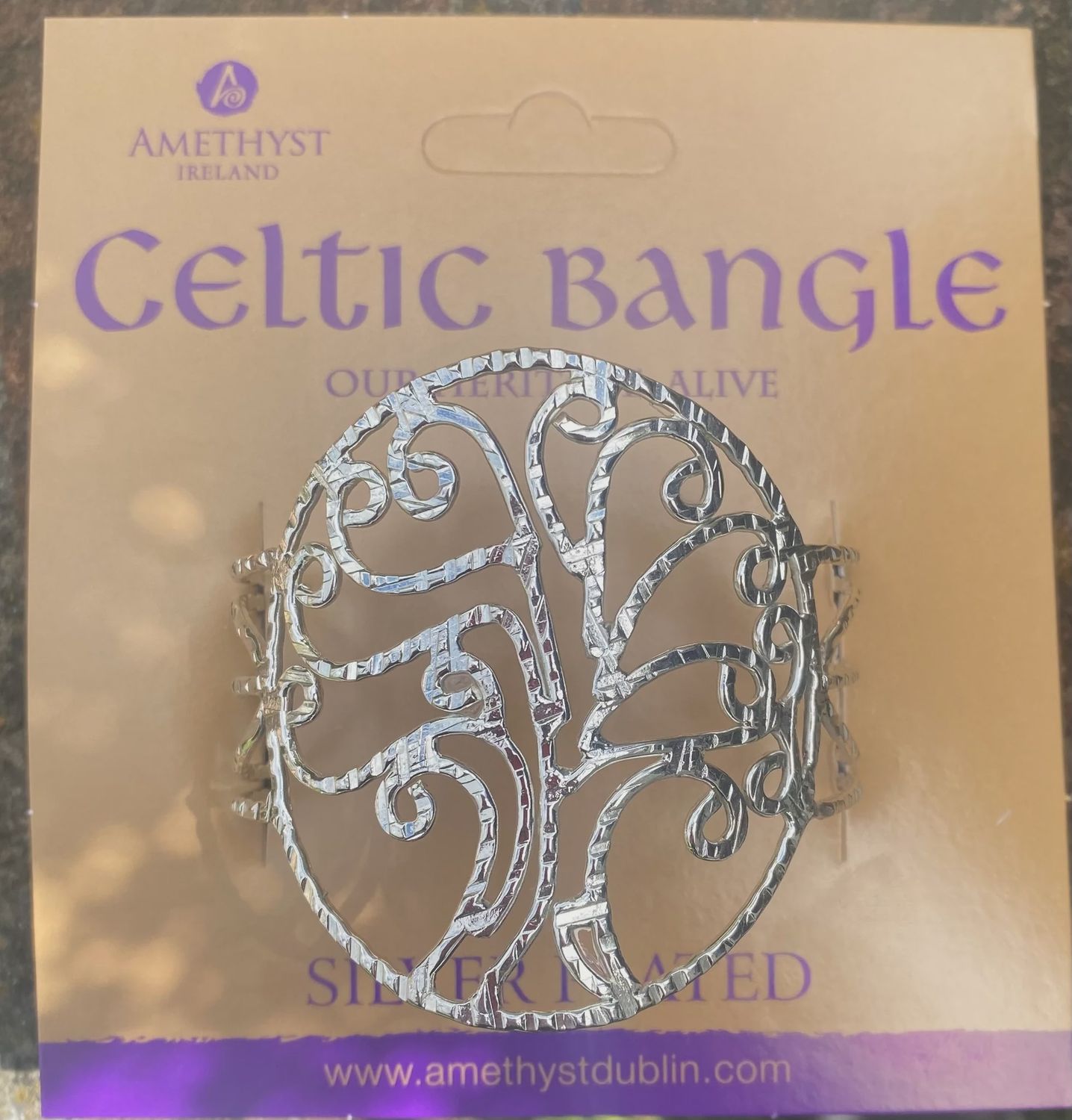 Large Tree of Life Filagree Bangle