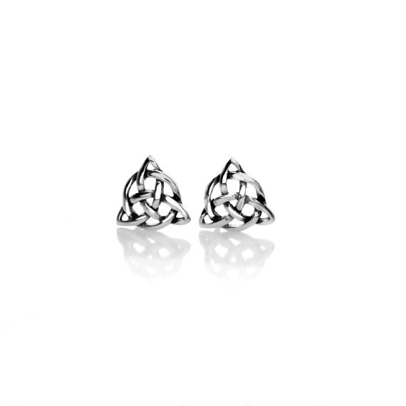 Sterling Silver Trinity Celtic Knot Studs