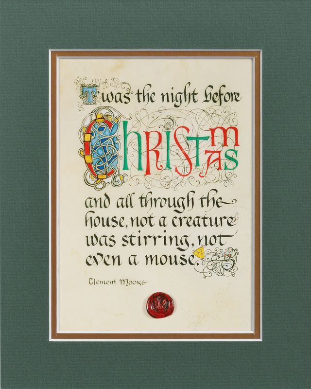 Twas The Night Before Christmas Matted