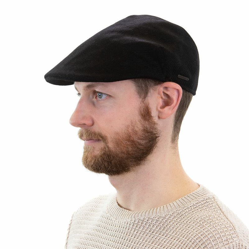 Tweed Sports Cap Black