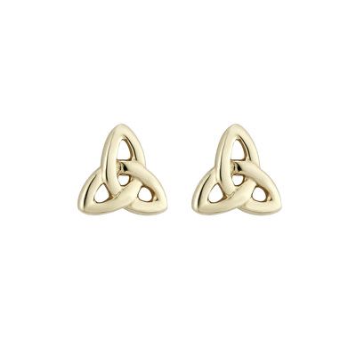 Gold Plated Small Trinity Knot stud earrings