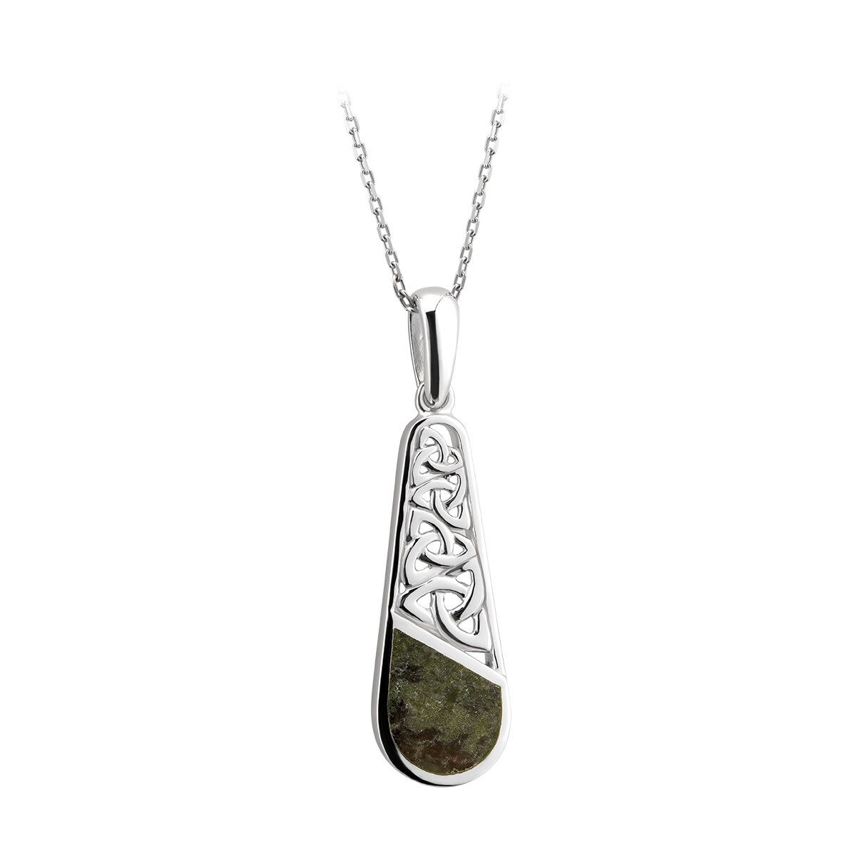 Connemara Marble Trinity drop pendant