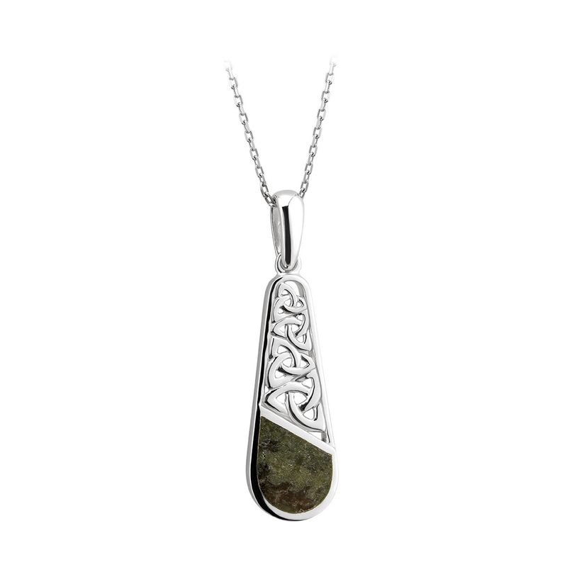 Connemara Marble Trinity drop pendant