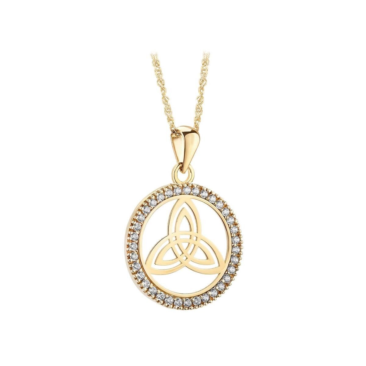 10k Gold Trinity Necklace - Boxed