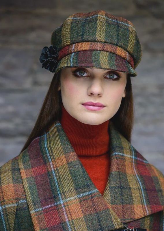 Newsboy Tweed Hat - Autumn #321
