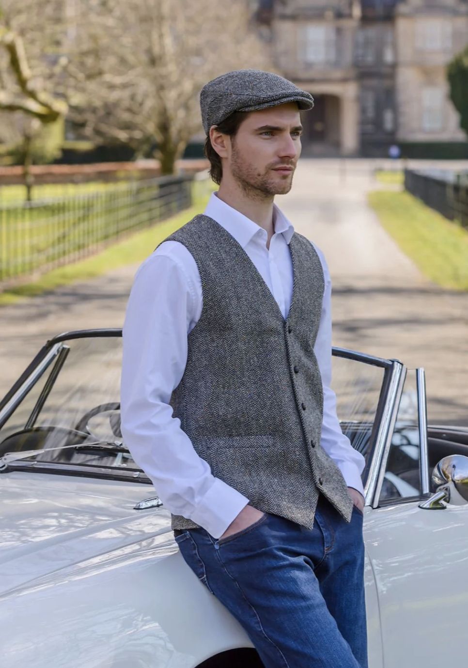 Mucros Tweed Waistcoat - Salt &amp; Pepper