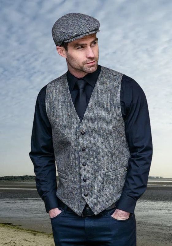 Mucros Tweed Waistcoat - Salt &amp; Pepper