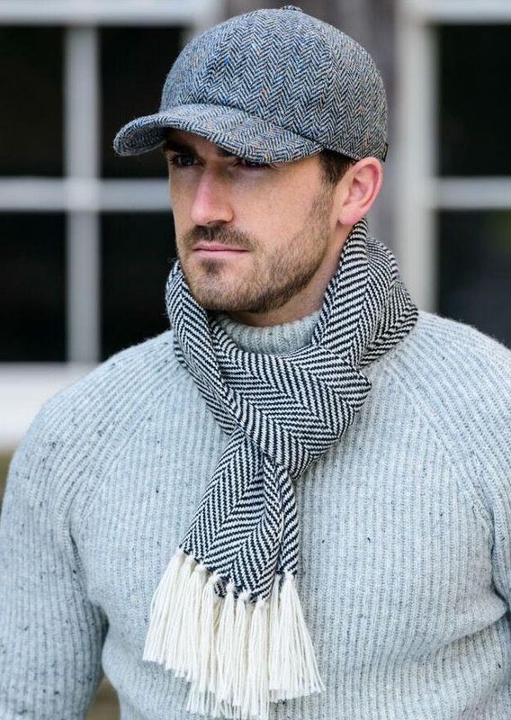 Tweed Baseball Cap - Grey #1
