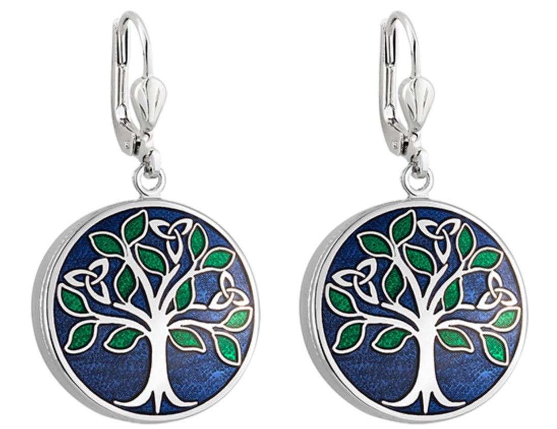 Book of Kells-Tree of Life Drop Earrings