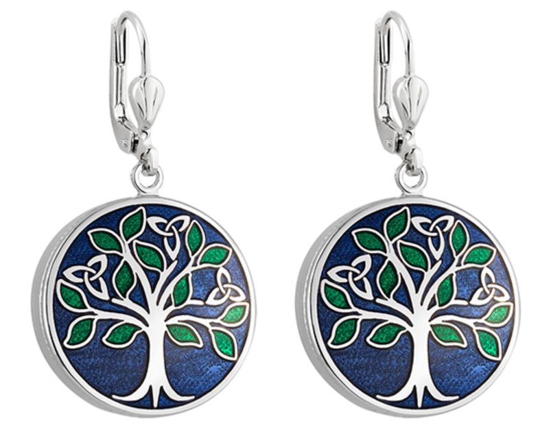 Book of Kells-Tree of Life Drop Earrings