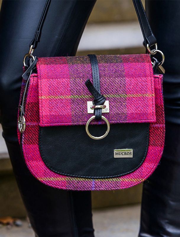 Grace Tweed Purse - Pink