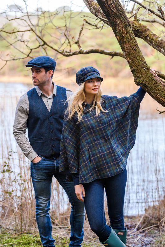 Mucros Tweed Waistcoat - Blue