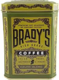 BRADYS CELTIC BLEND COFFEE TIN