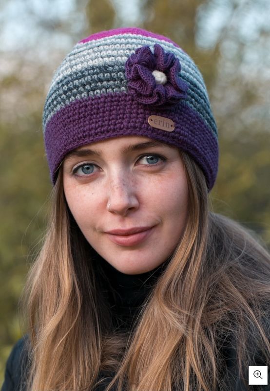 Crochet Hat with Flower
