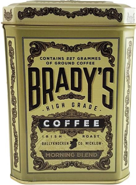 BRADYS MORNING BLEND COFFEE TIN