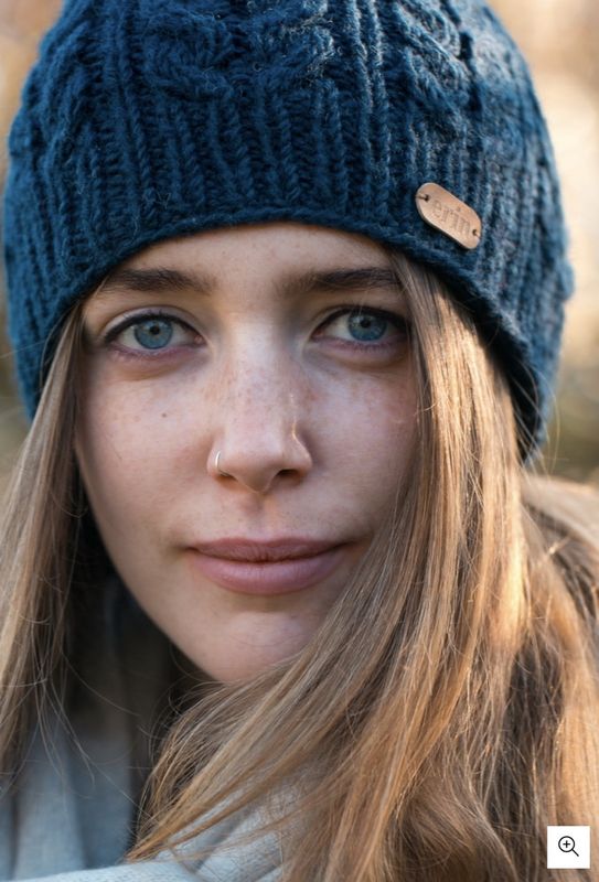 Aran Cable Pull On Hat