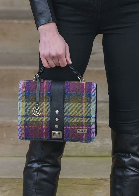 Fiona Bag  - Purple/Green