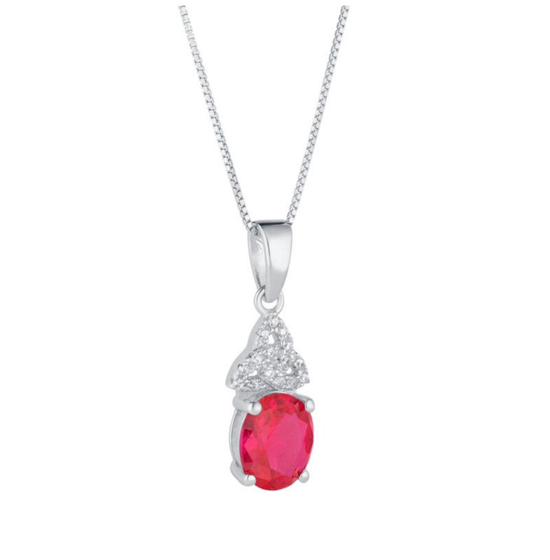 Trinity Birthstone Pendant-July