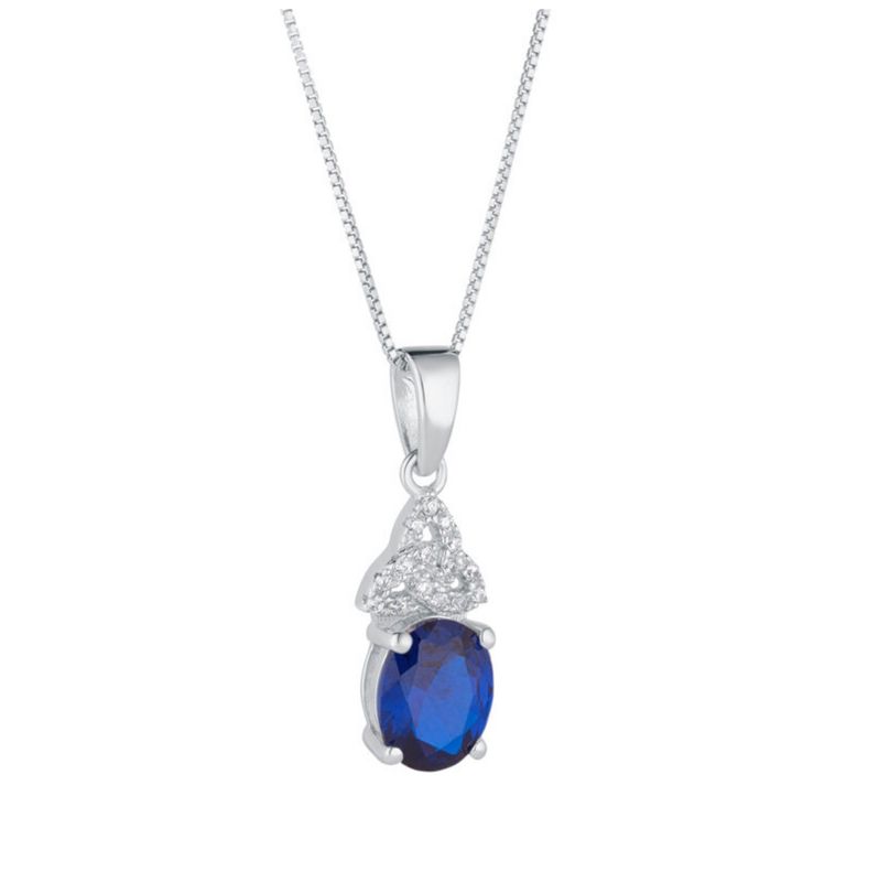Trinity Birthstone Pendant-September