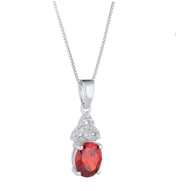 Trinity Birthstone Pendant-January