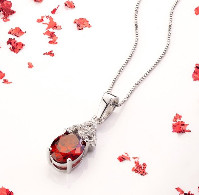 Trinity Birthstone Pendant-January
