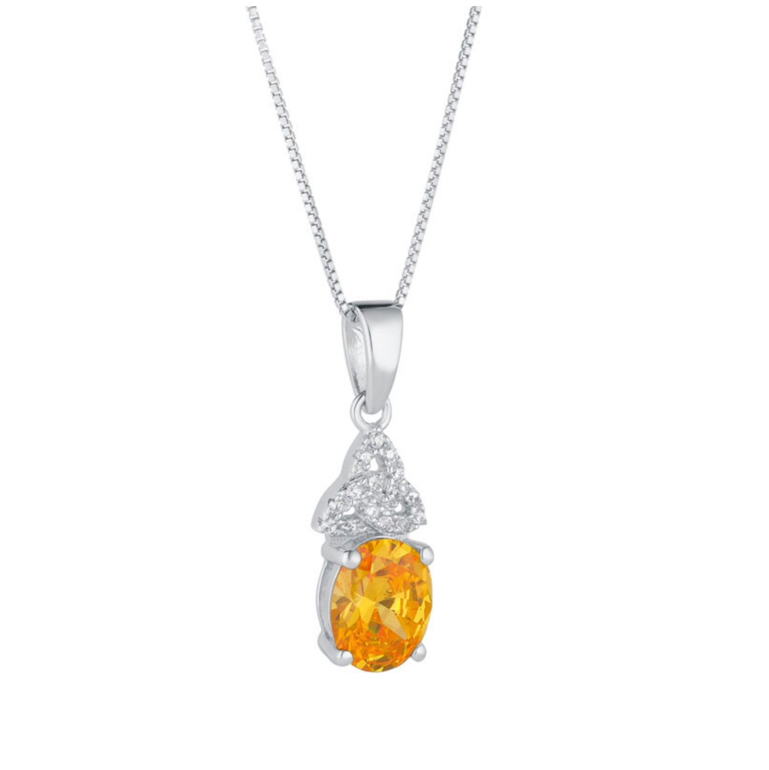 Trinity Birthstone Pendant-November