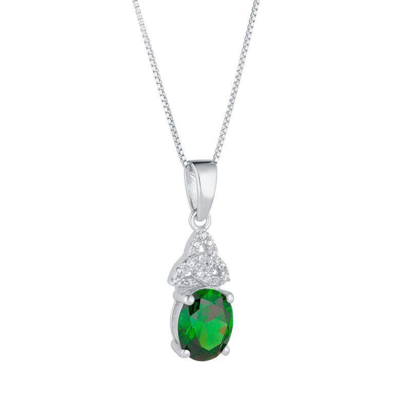 Trinity Knot Birthstone Pendant-May