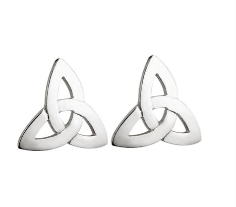Sterling Silver Trinity Stud Earrings