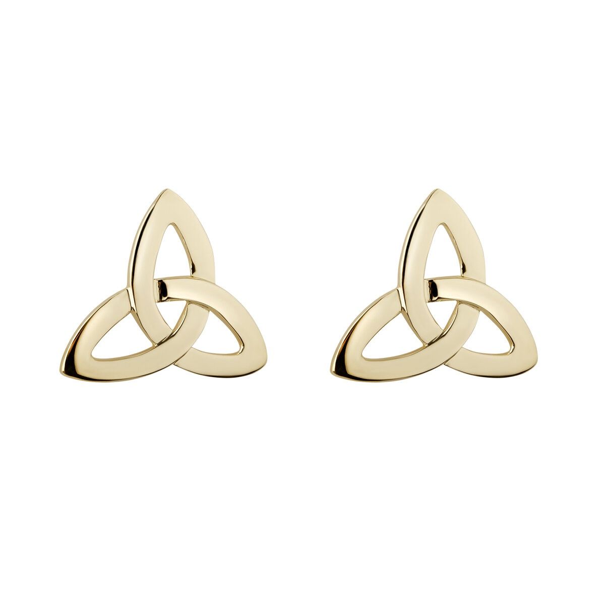10K Gold Trinity Knot Earrings - Boxed