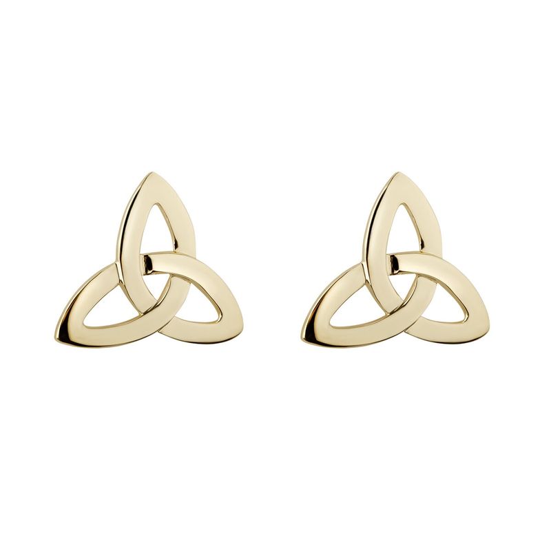 10K Gold Trinity Knot Earrings - Boxed