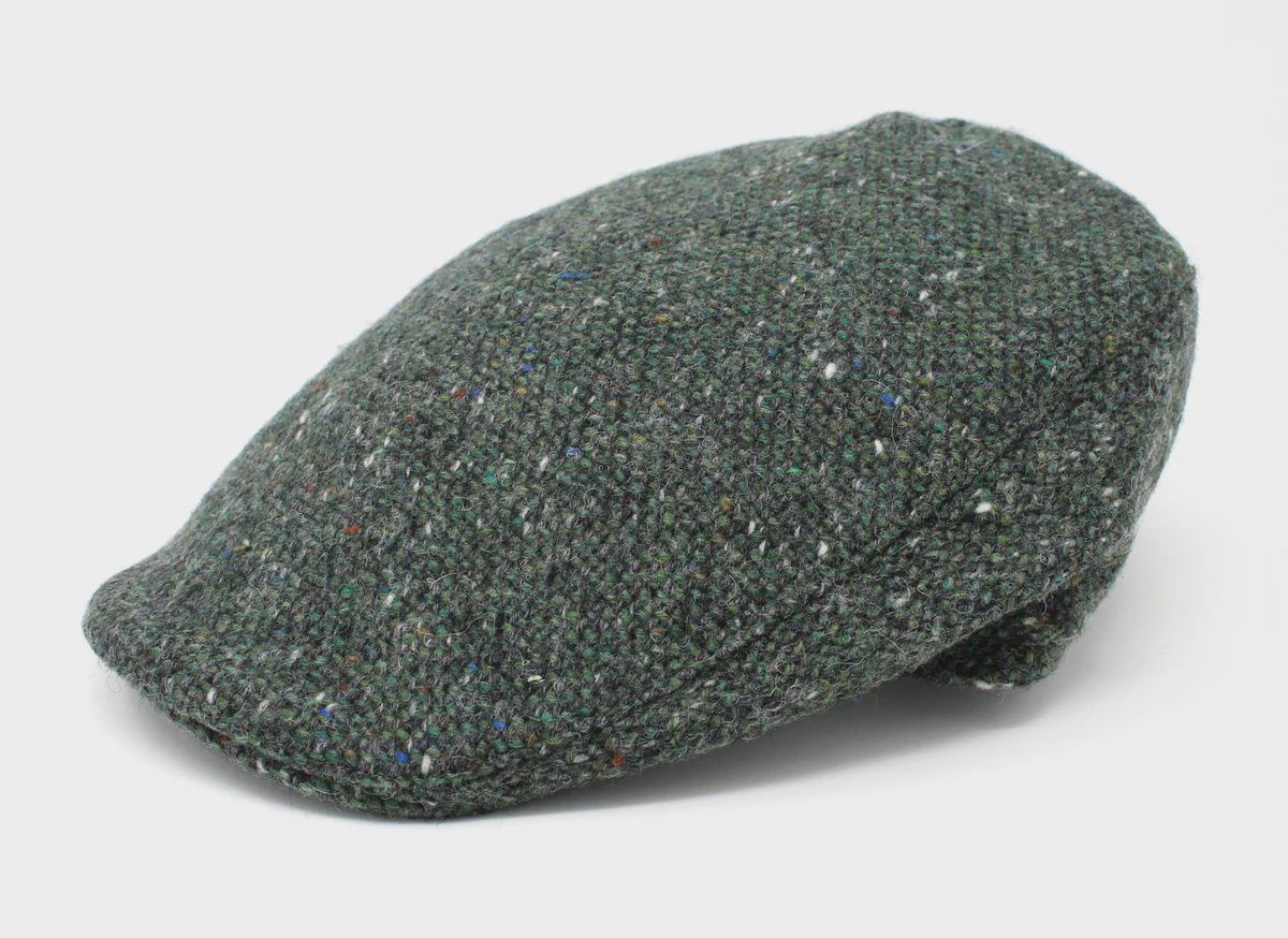 Donegal Touring Cap Tweed-Green Tweed