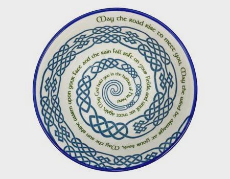 Irish Blessing Spiral Bowl