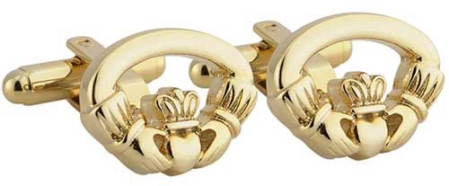 Claddagh Cuff Links-Gold Plated