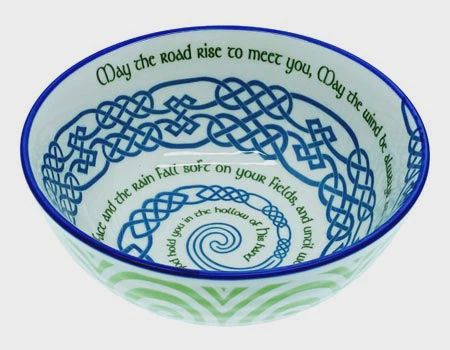 Irish Blessing Spiral Bowl
