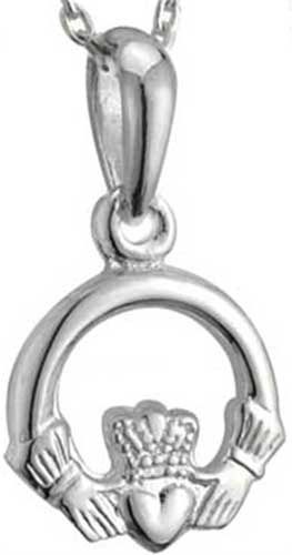 Small Claddagh necklace-Sterling Silver