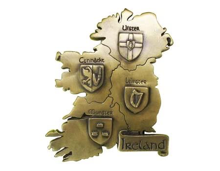 Provinces of Ireland Bronze Wall Plaque