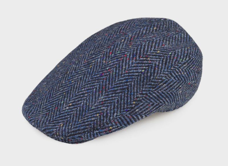 Donegal Touring Cap-Navy Herringbone