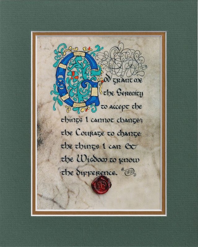Serenity Prayer - Matted