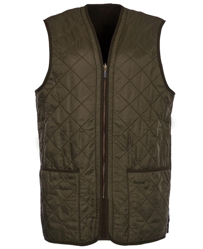 Mens Barbour Polarquilt Zip in Liner - Olive