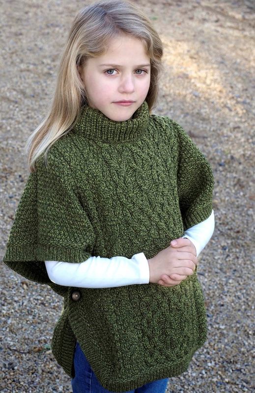 Kids Super Soft Poncho - Meadow