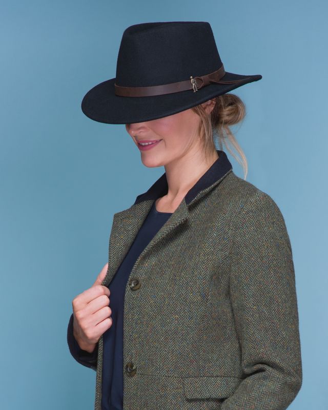 Boston Wool Felt Hat - Black