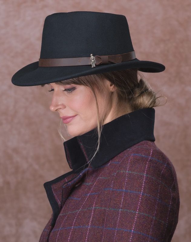 Boston Wool Felt Hat - Black