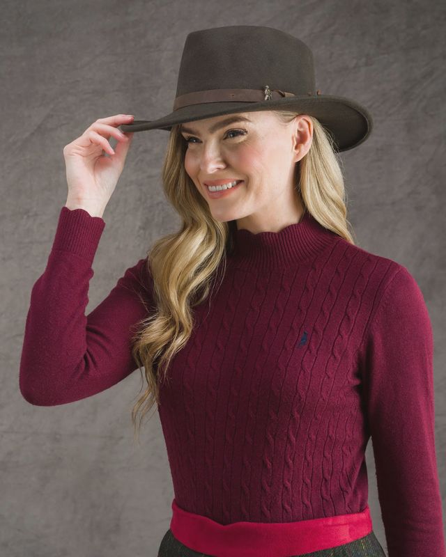 Boston Wool Felt Hat - Olive